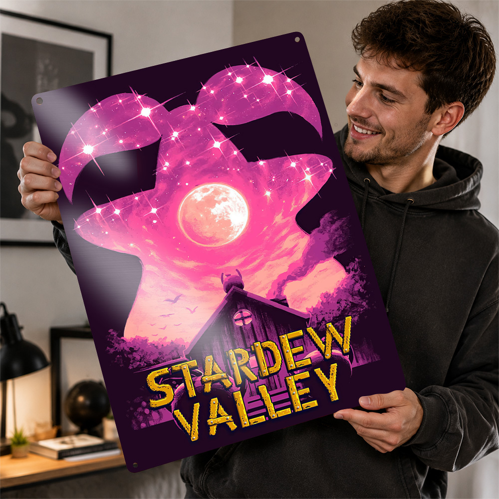 Custom Night Sky - Poster Cetak Tekstur 3D Langit Malam