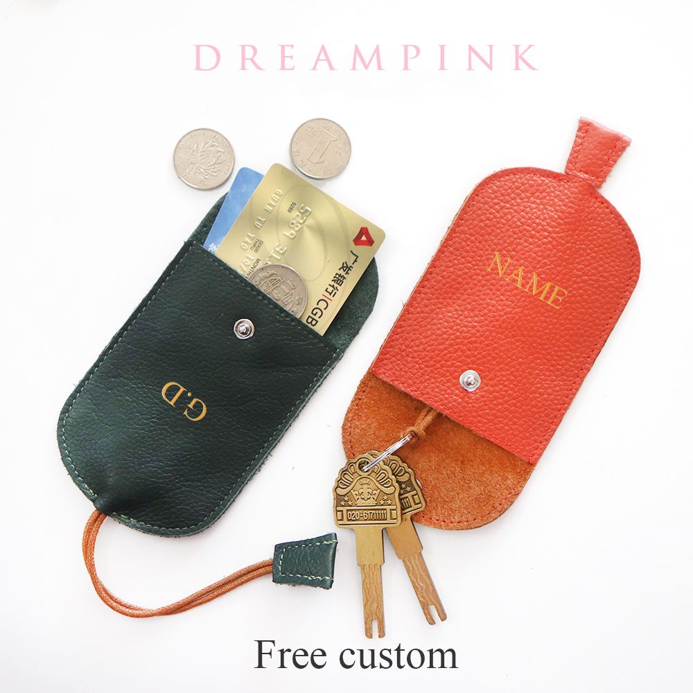 Monogram Keychain Leather - Gratis Monogram Kulit Sapi Kunci Dompet
