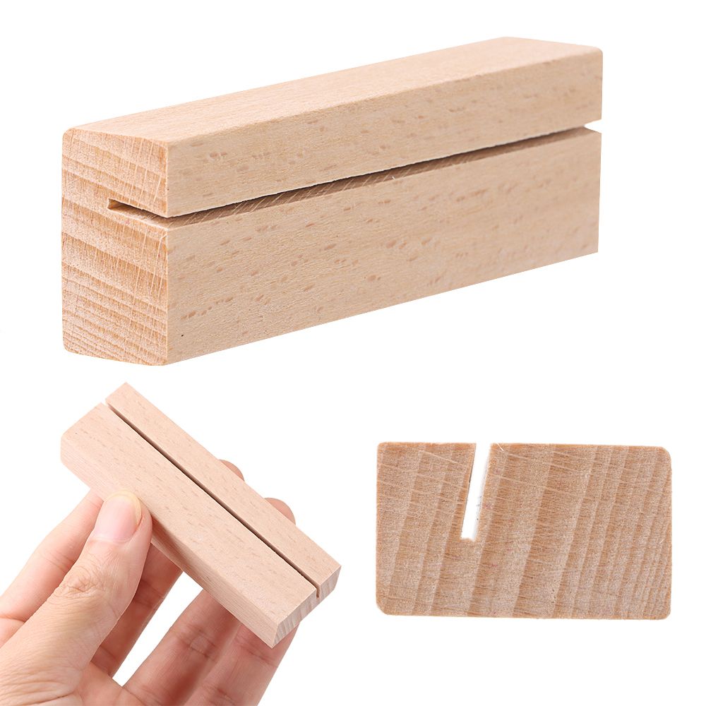 Engraved Wood Frame - Bingkai Gambar Klip Catatan Kayu Alami