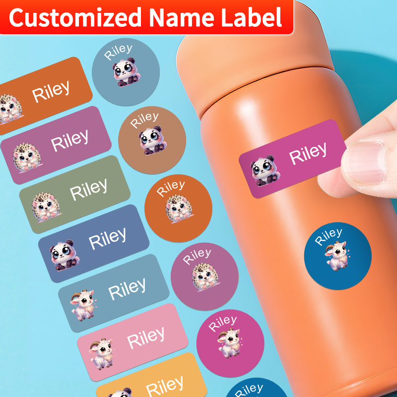 Personalized Name Box - Label Nama Pribadi - Stiker kustom
