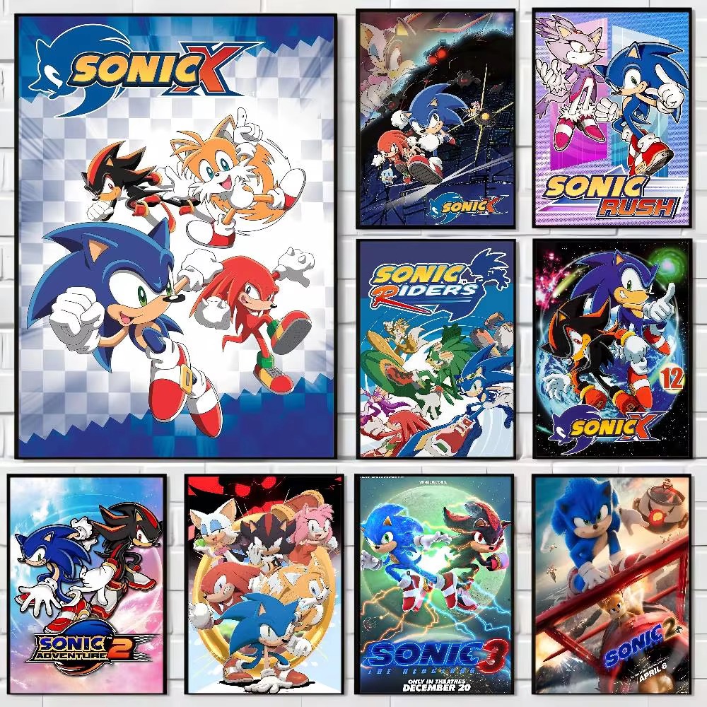 Photo Mosaic Print - Lukisan Berlian S-Sonic X-X Anime Film