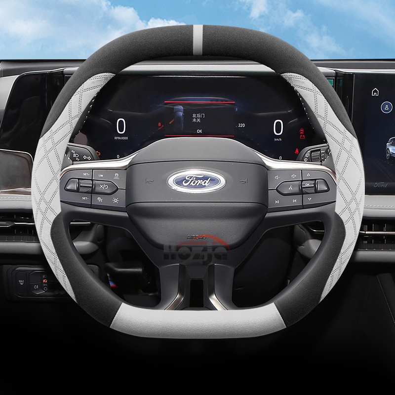 Custom Map Poster - Sarung Setir Mobil Suede untuk Ford