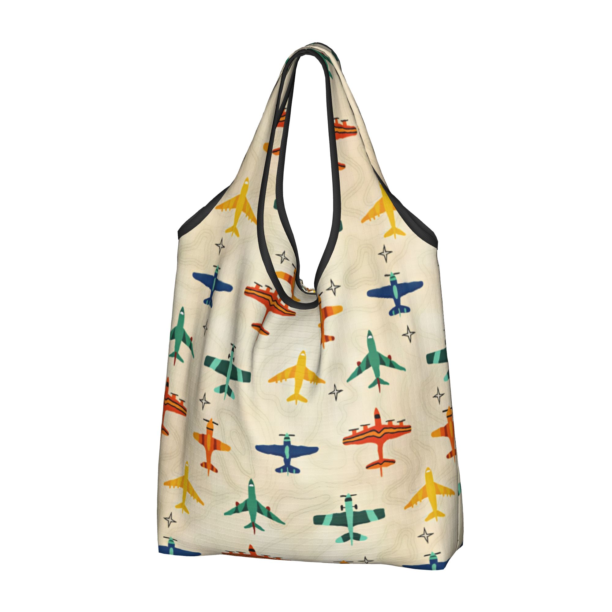 Custom Star Map - Tas Belanja Wanita dengan Gambar Garis