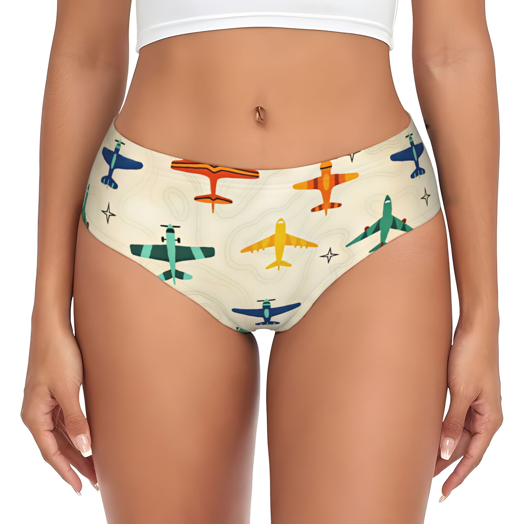 Custom Star Map - Celana Dalam Wanita Motif Peta Topografi,