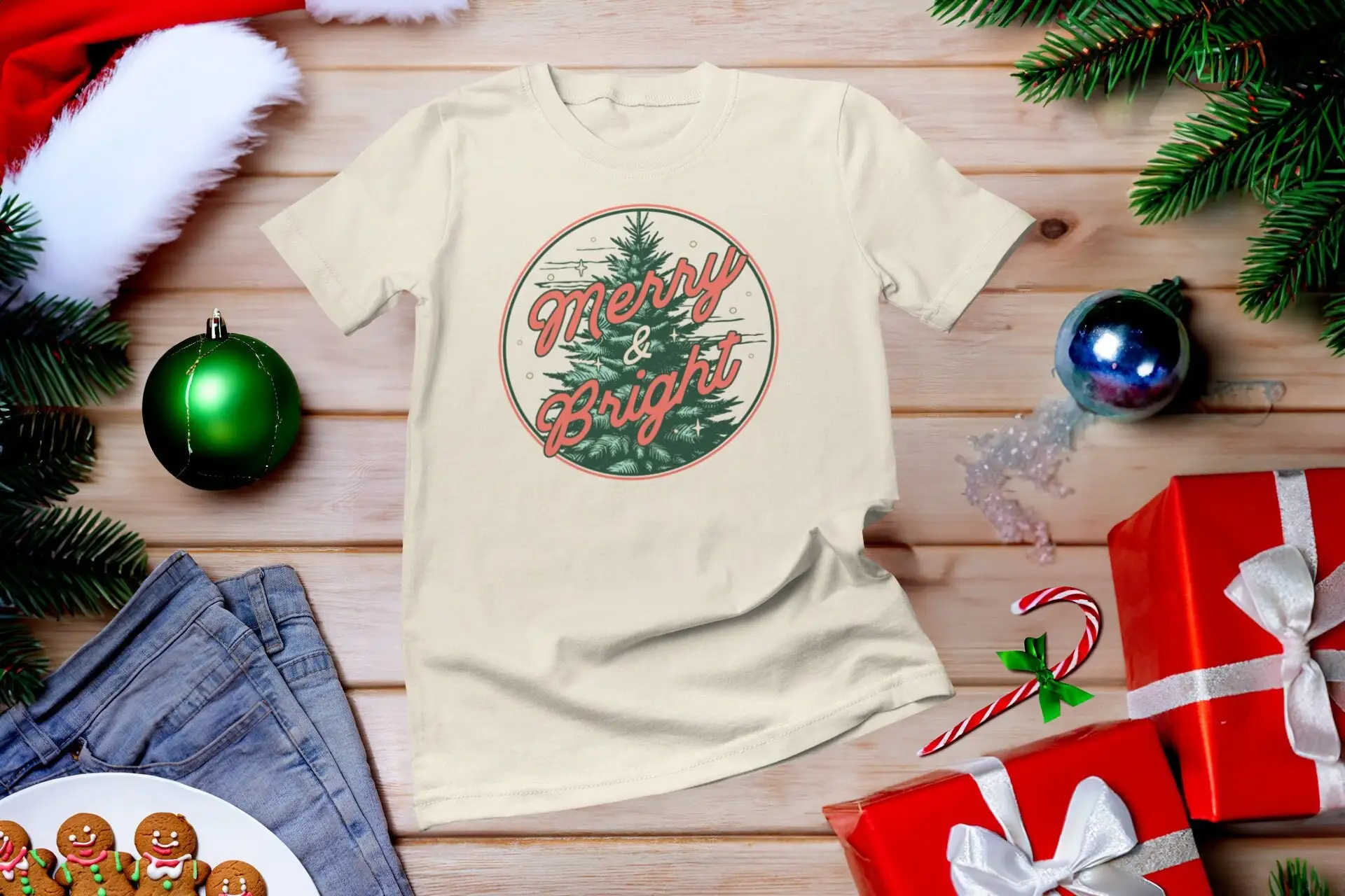 Family Tree Print - Kaos Merry and Bright Trees Family