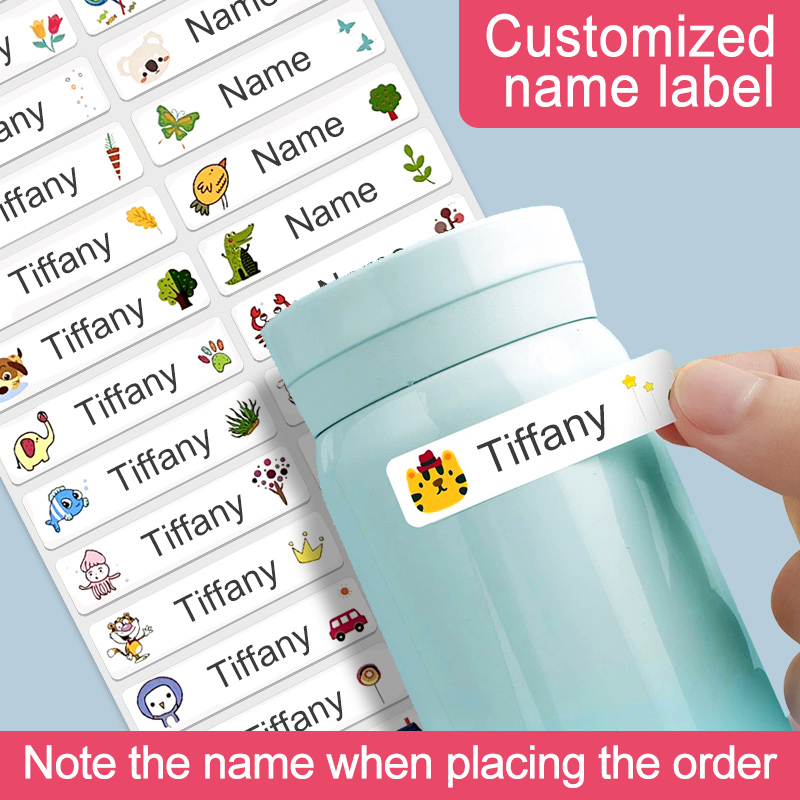 Personalized Name Box - Stiker Nama Tahan Air yang Dipersonalisasi,