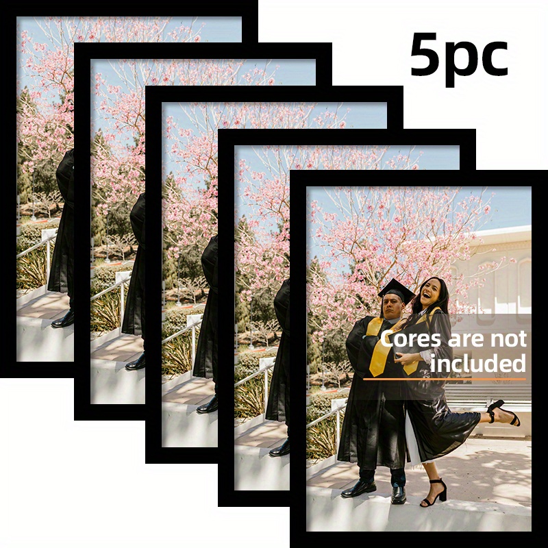 Engraved Wood Frame - Set Bingkai Foto Kayu Hitam A4