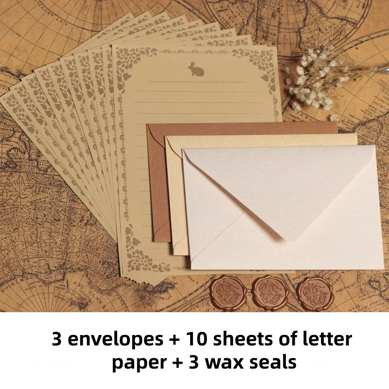 Wax Seal Letter Kit - 16 Buah Set Alat Tulis Tekstur