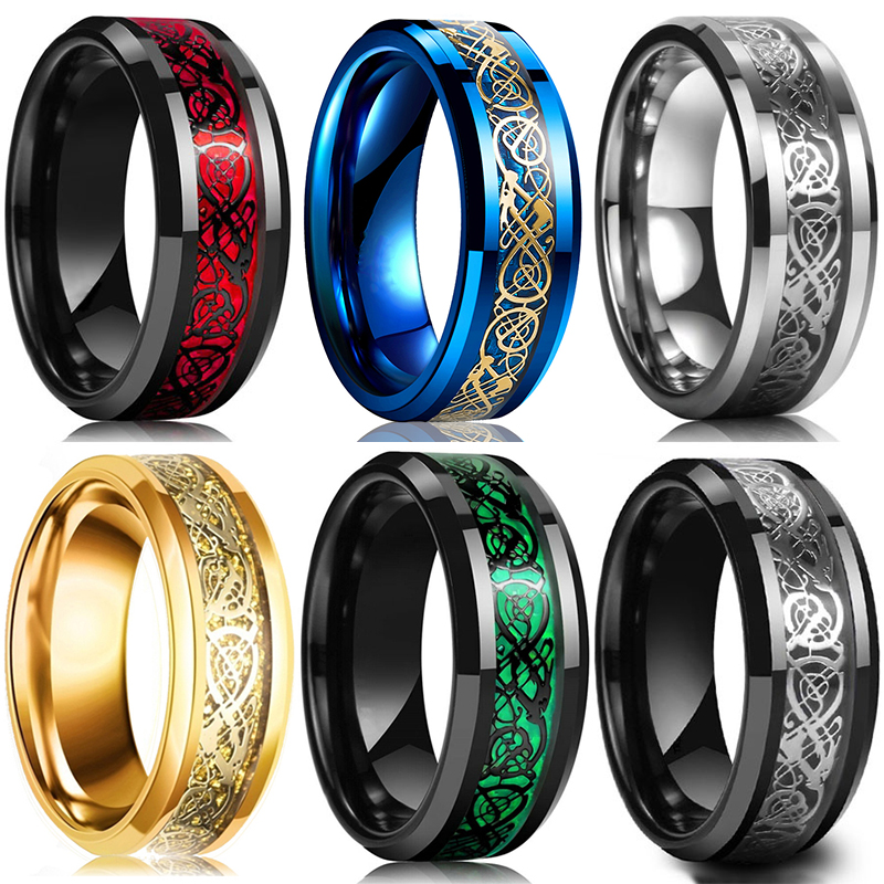 Initial Ring Custom - Mode 8Mm Cincin Baja Tahan Karat