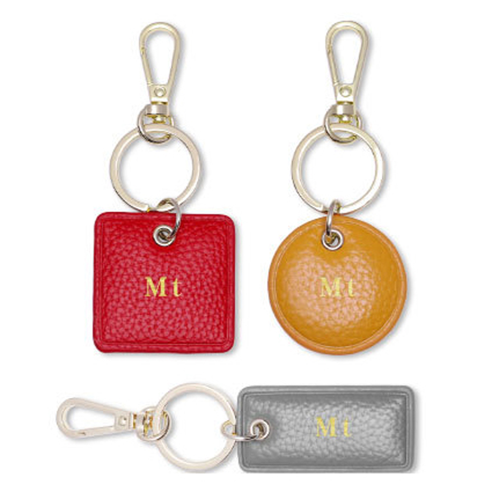 Monogram Keychain Leather - Gantungan Kunci Kulit Huruf Kustom Monogram