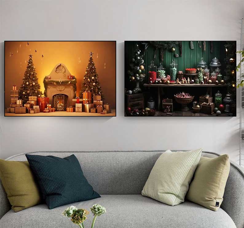1 Buah Poster Natal Besar Tanp - Family Tree Print ulasan dan harga