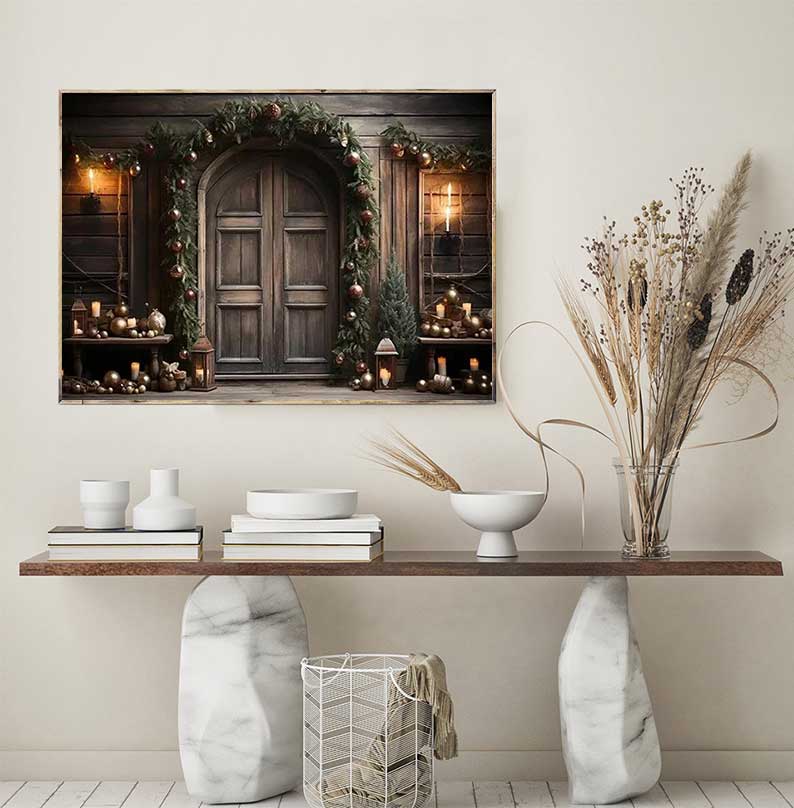 1 Buah Poster Natal Besar Tanp - Family Tree Print ulasan dan harga