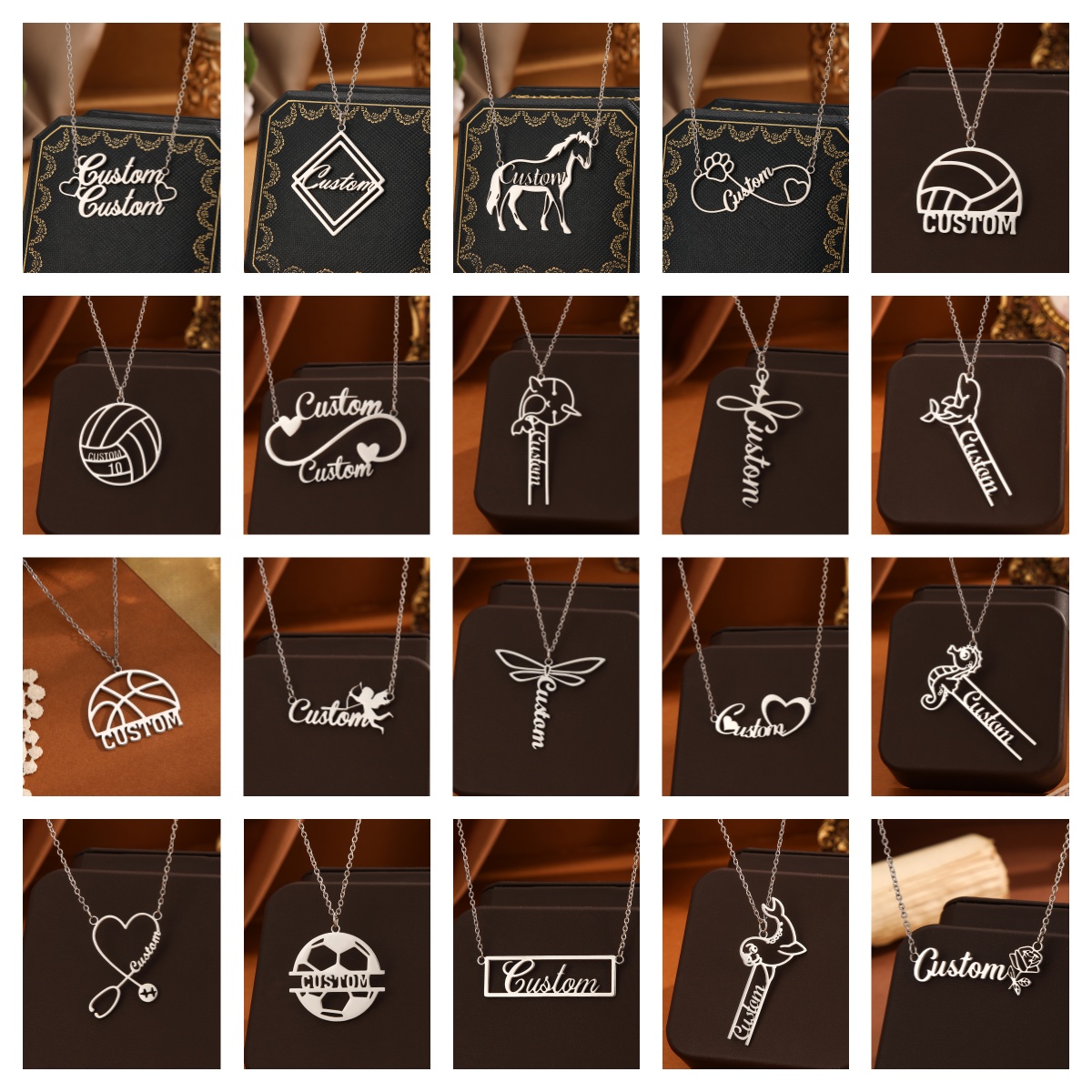 1 buah kalung nama pribadi bes - Name Necklace Custom ulasan dan harga