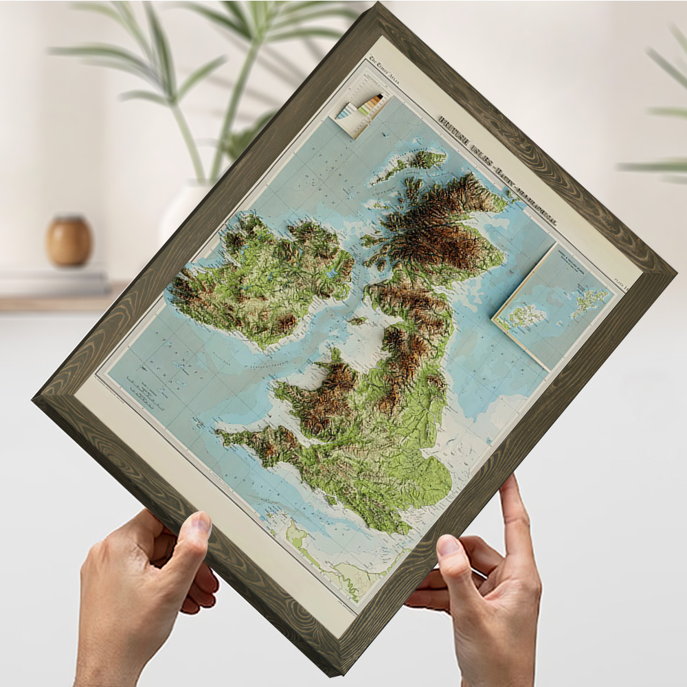 Peta Relief 3D dari Poster Cet - Custom Map Poster ulasan dan harga