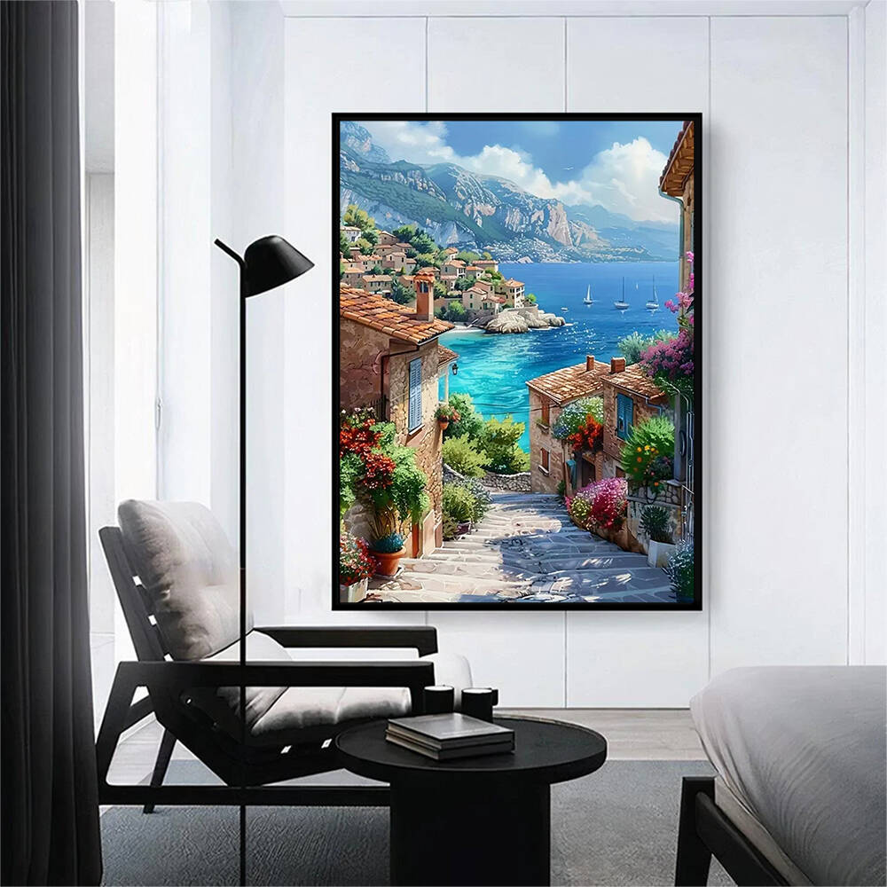1 buah Lukisan Berlian Tanpa B - Photo Mosaic Print ulasan dan harga