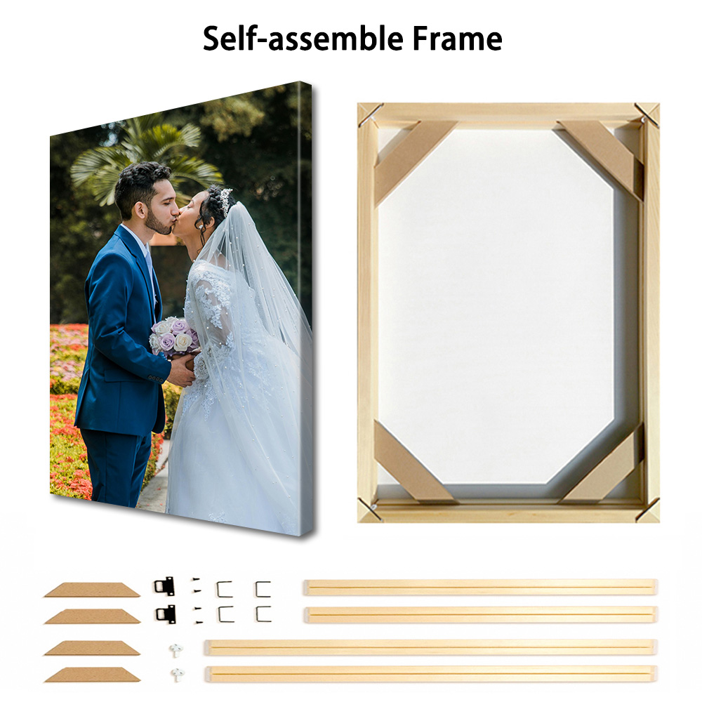 1 Buah Foto Kustom di Atas Kan - Engraved Wood Frame ulasan dan harga