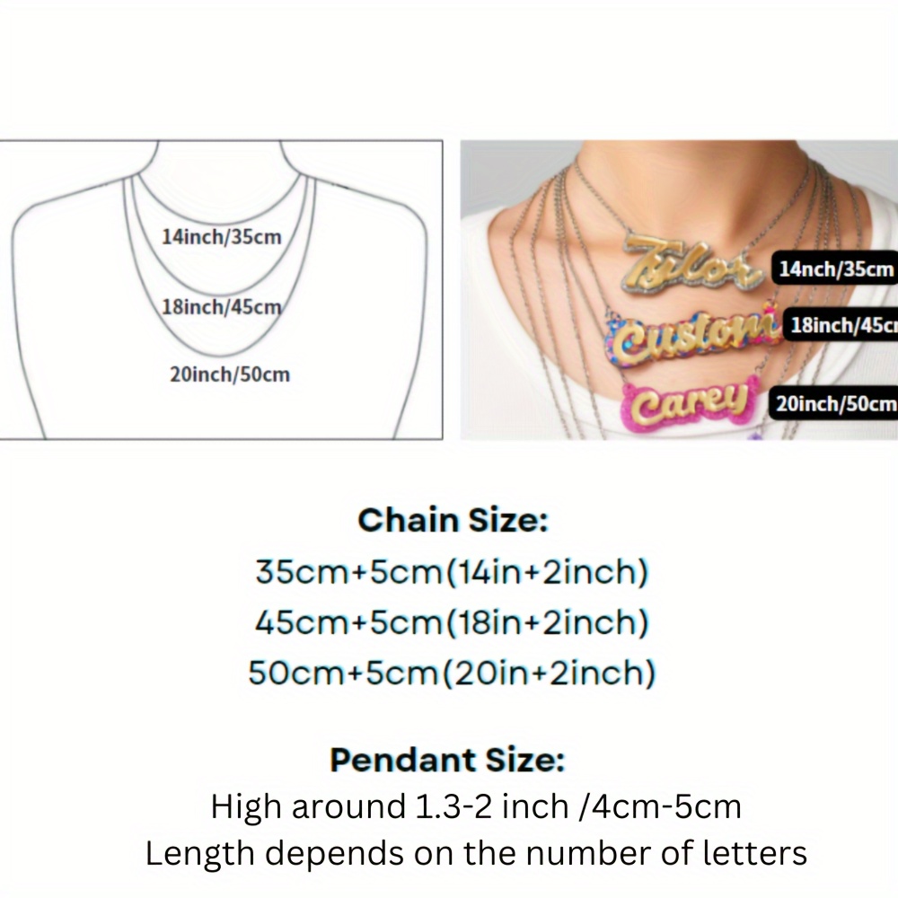 Kalung nama akrilik dua lapis  - Name Necklace Custom ulasan dan harga