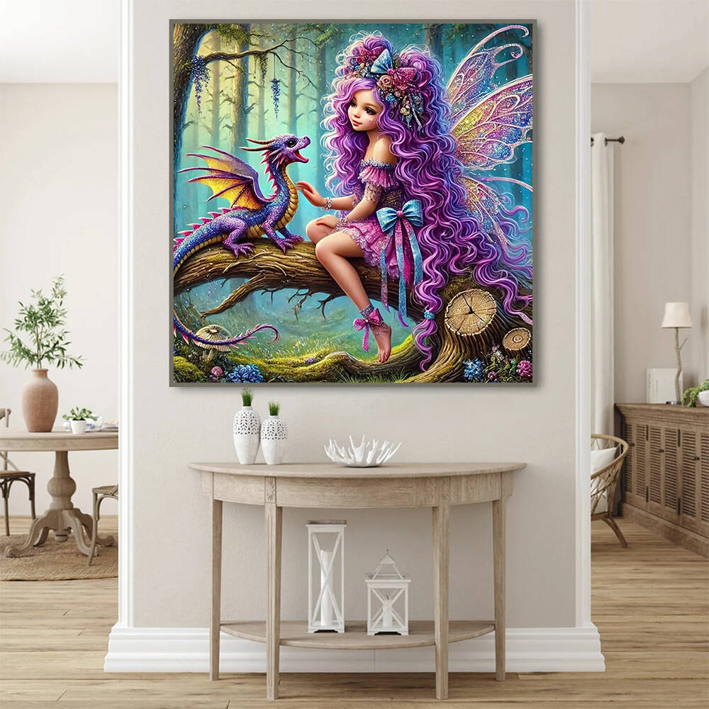Lukisan Potret Gadis Mosaik Be - Photo Mosaic Print ulasan dan harga