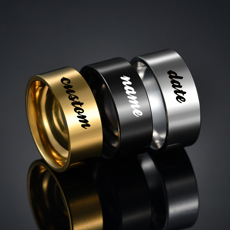 Atoztide 4/6/8Mm Cincin Tangga - Initial Ring Custom ulasan dan harga