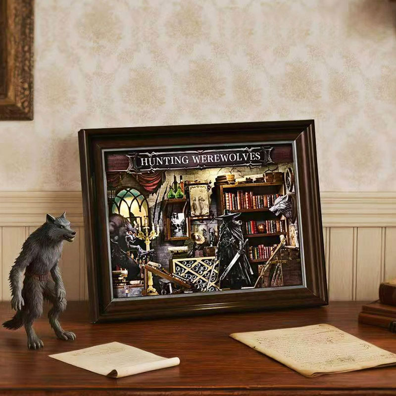 Kit DIY 3D Rak Buku Kayu Minia - Engraved Wood Frame ulasan dan harga