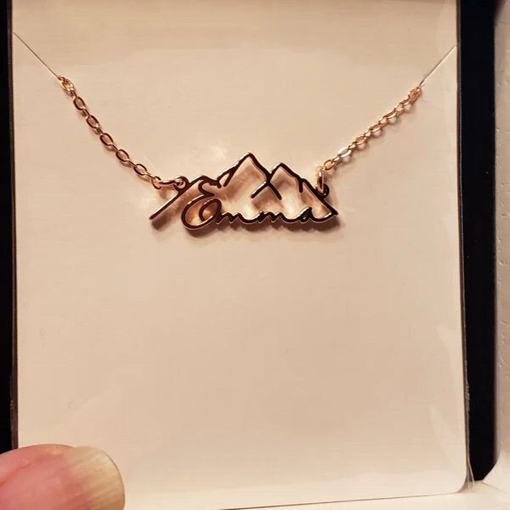 Kalung Nama Kustom Mode Perhia - Birth Flower Necklace ulasan dan harga