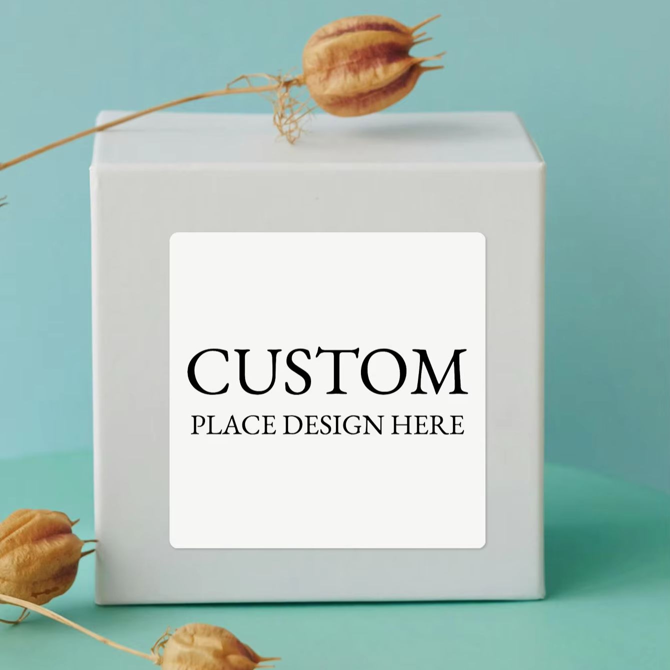 1-100 Buah Stiker Tahan Air Pe - Personalised Candle Label ulasan dan harga