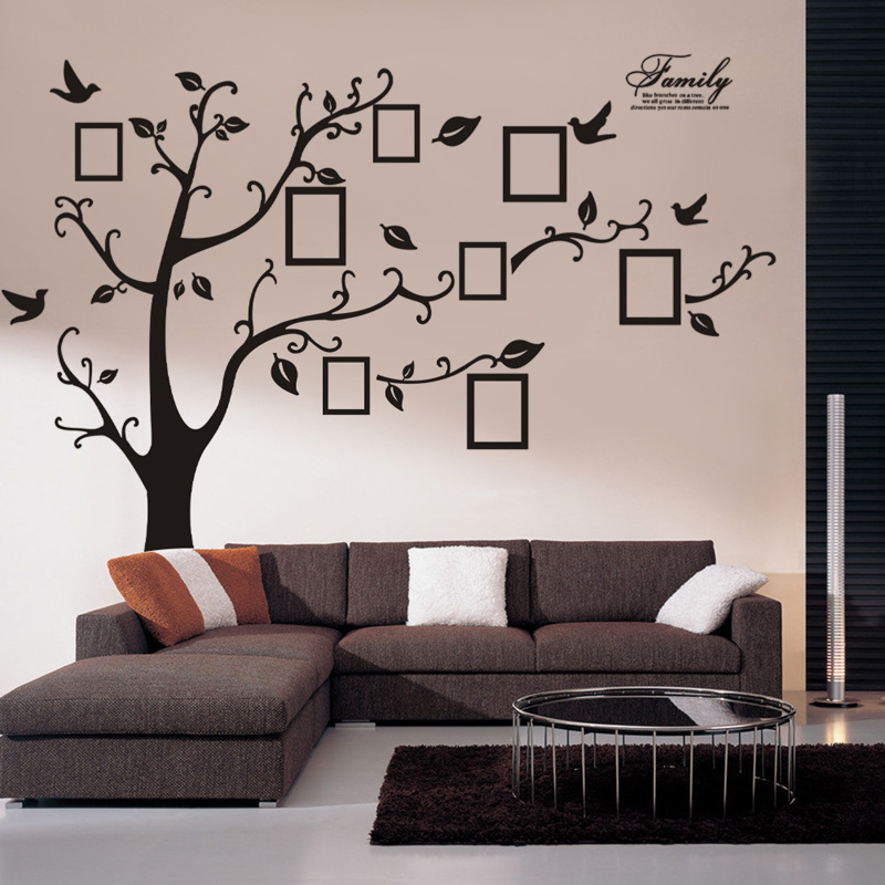 Stiker Dinding PVC Pohon Foto  - Family Tree Print ulasan dan harga