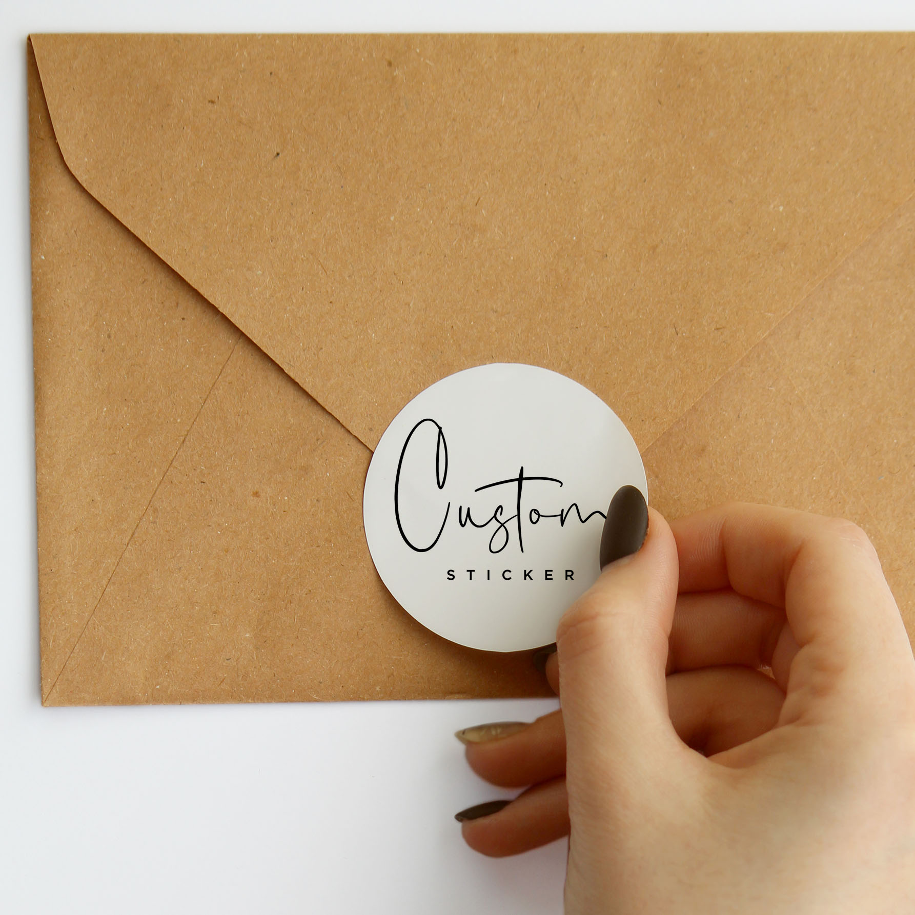 1-100 Buah Stiker Bulat Tahan  - Personalised Candle Label ulasan dan harga