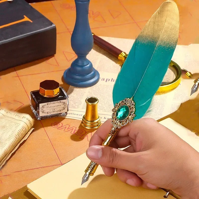 Set Pena Celup Bulu Kreatif de - Wax Seal Letter Kit ulasan dan harga