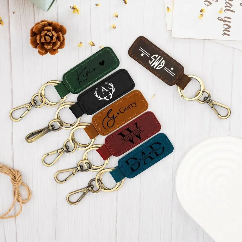 Gantungan kunci kulit Logo kus - Initial Ring Custom ulasan dan harga
