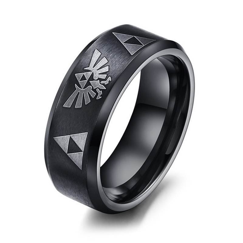 Cincin Pita Segitiga Triforce  - Initial Ring Custom ulasan dan harga