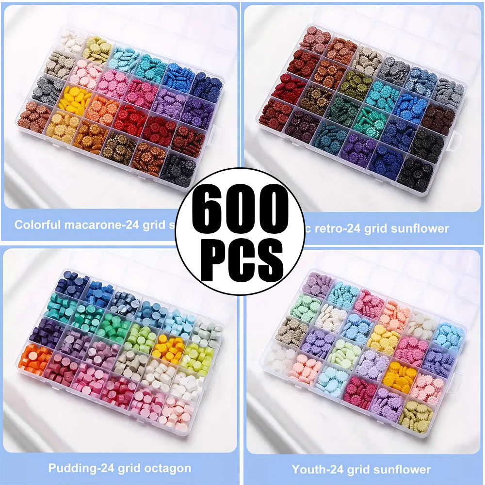 600Pcs Butiran Lilin Segel Kot - Wax Seal Letter Kit ulasan dan harga