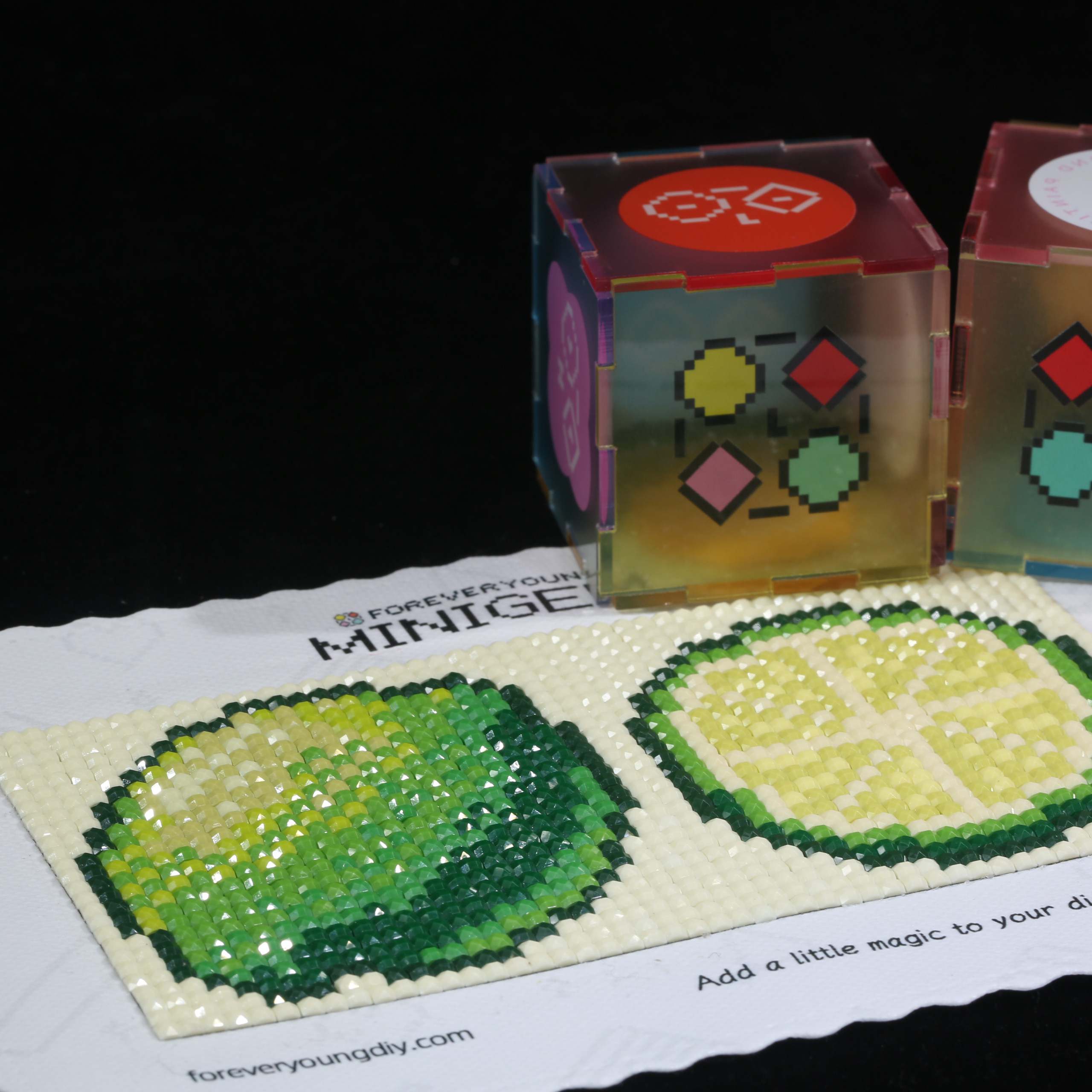 Minigem ® Lime Duo 5' X 3' 5D  - Photo Mosaic Print ulasan dan harga