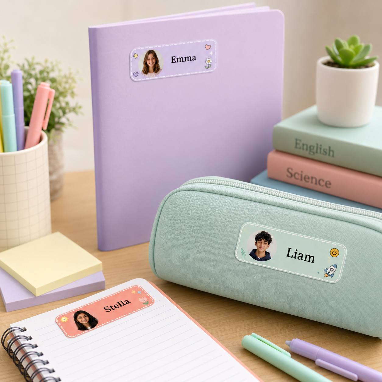 Stiker Nama Kelas Foto yang Da - Custom Photo Book ulasan dan harga