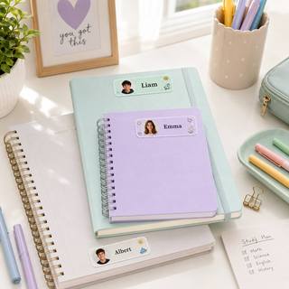 Stiker Nama Kelas Foto yang Da - Custom Photo Book ulasan dan harga