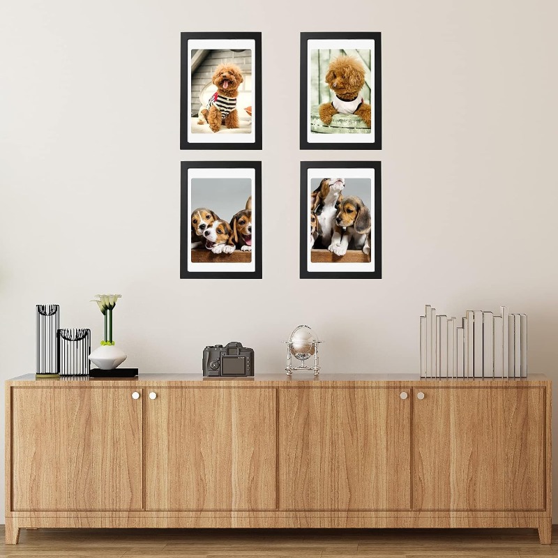 Set Bingkai Foto Kayu Hitam A4 - Engraved Wood Frame ulasan dan harga
