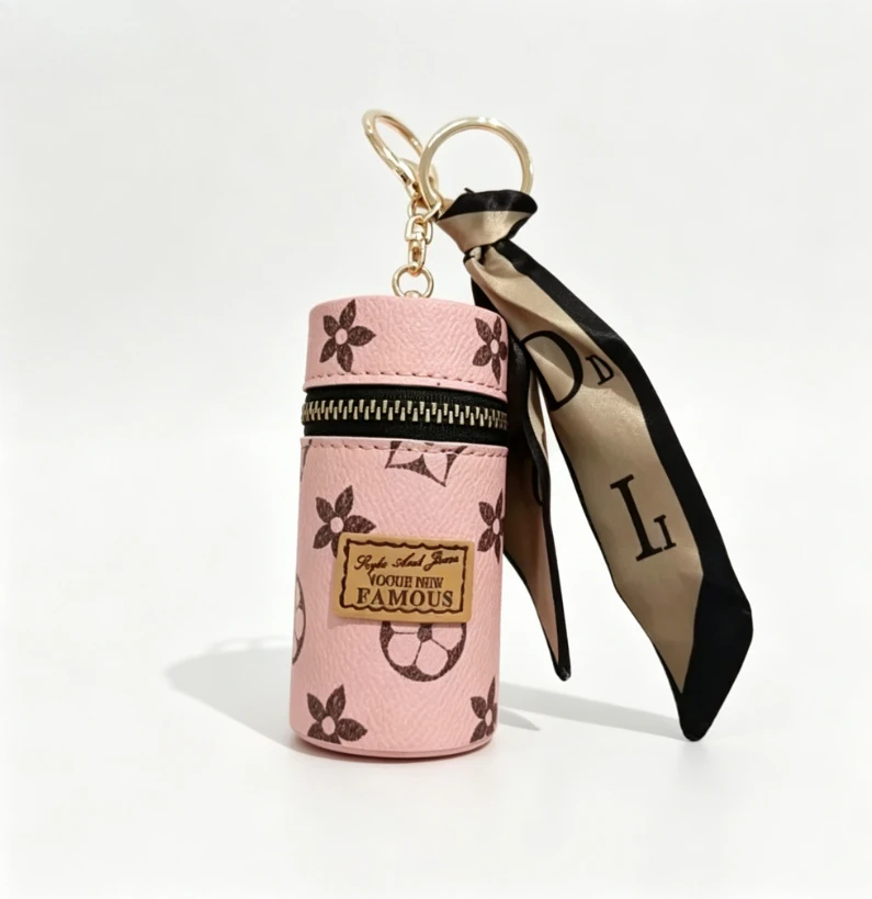 Dompet Lipstik Mini Silinder M - Monogram Keychain Leather ulasan dan harga