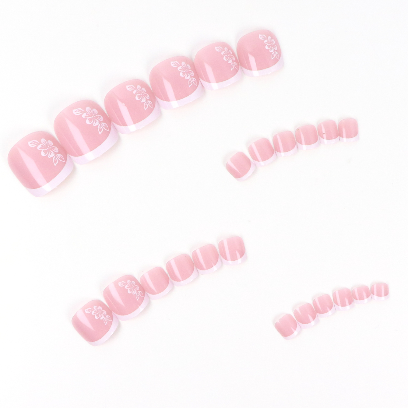 24 Buah Kuku Jari Kaki Bunga P - Pressed Flower Art ulasan dan harga