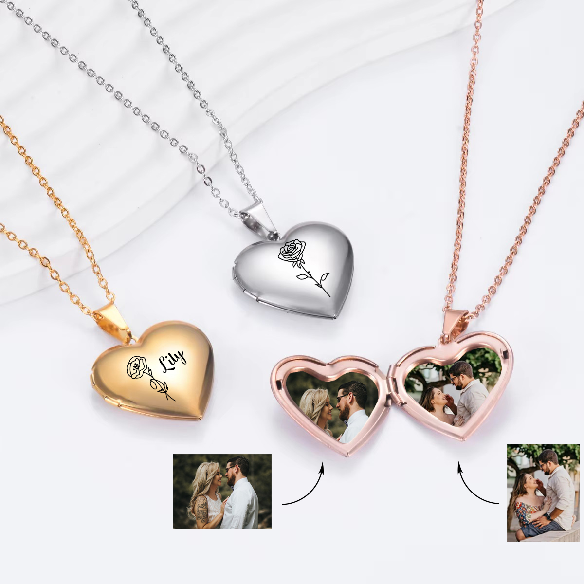 Kalung liontin bunga lahir hat - Birth Flower Necklace ulasan dan harga