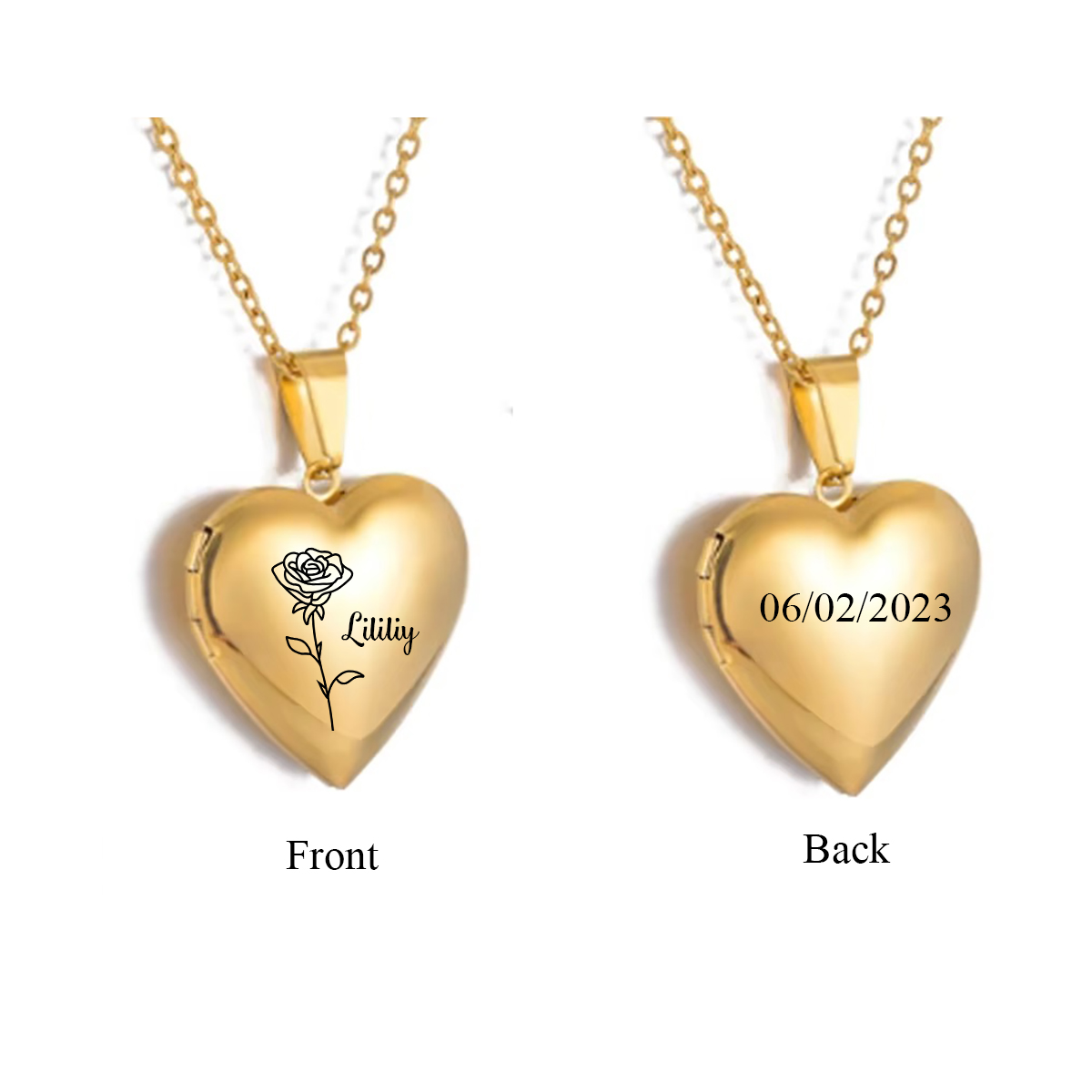Kalung liontin bunga lahir hat - Birth Flower Necklace ulasan dan harga