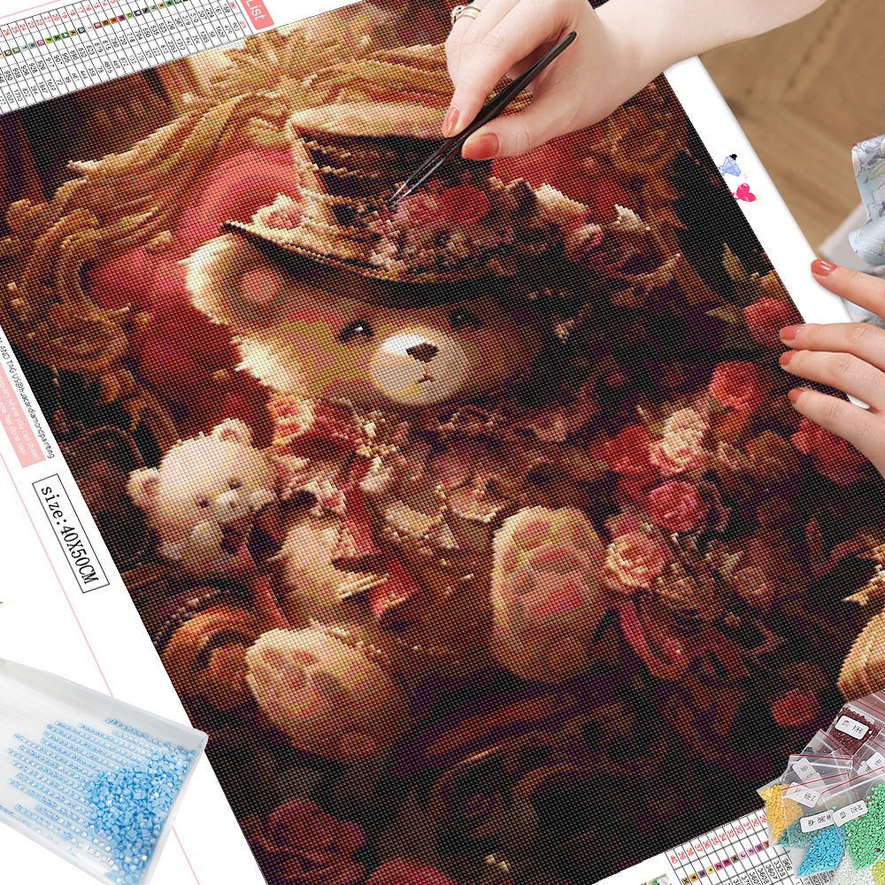 Lukisan Berlian Kartun Tanpa B - Photo Mosaic Print ulasan dan harga