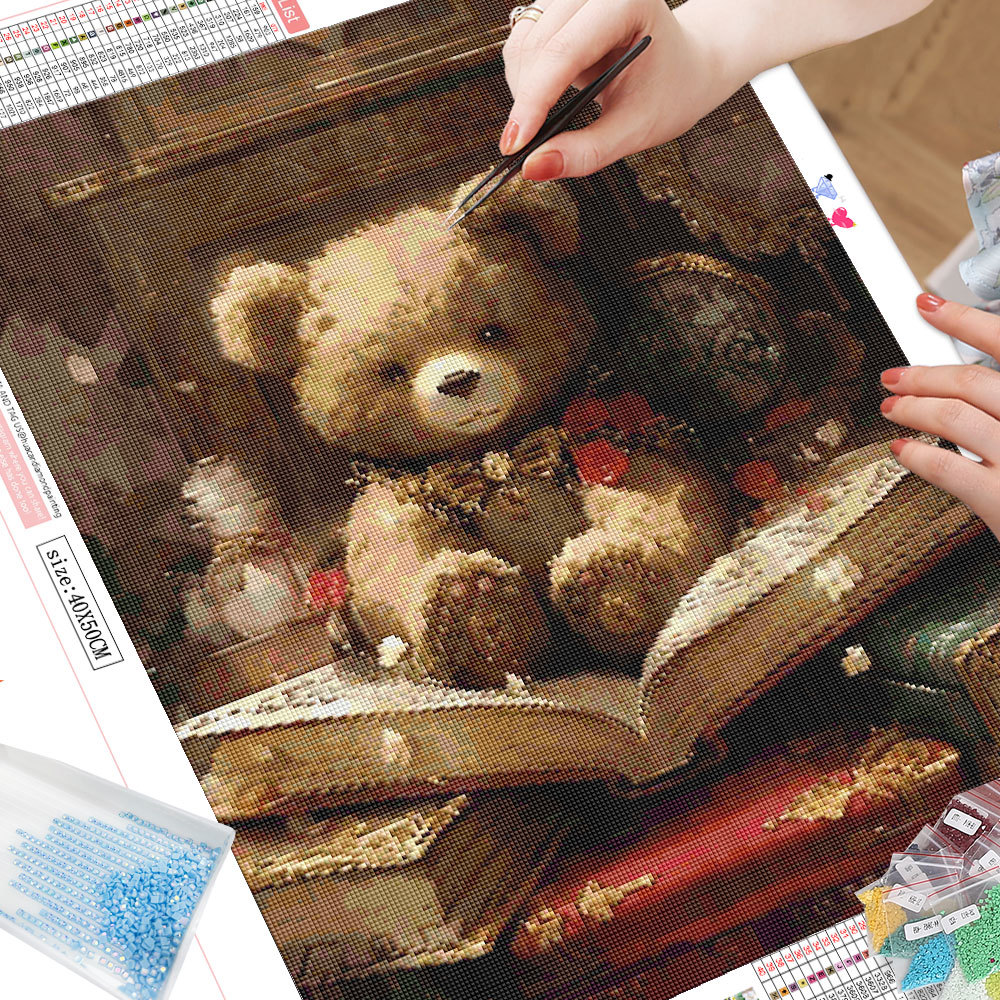 Lukisan Berlian Kartun Tanpa B - Photo Mosaic Print ulasan dan harga