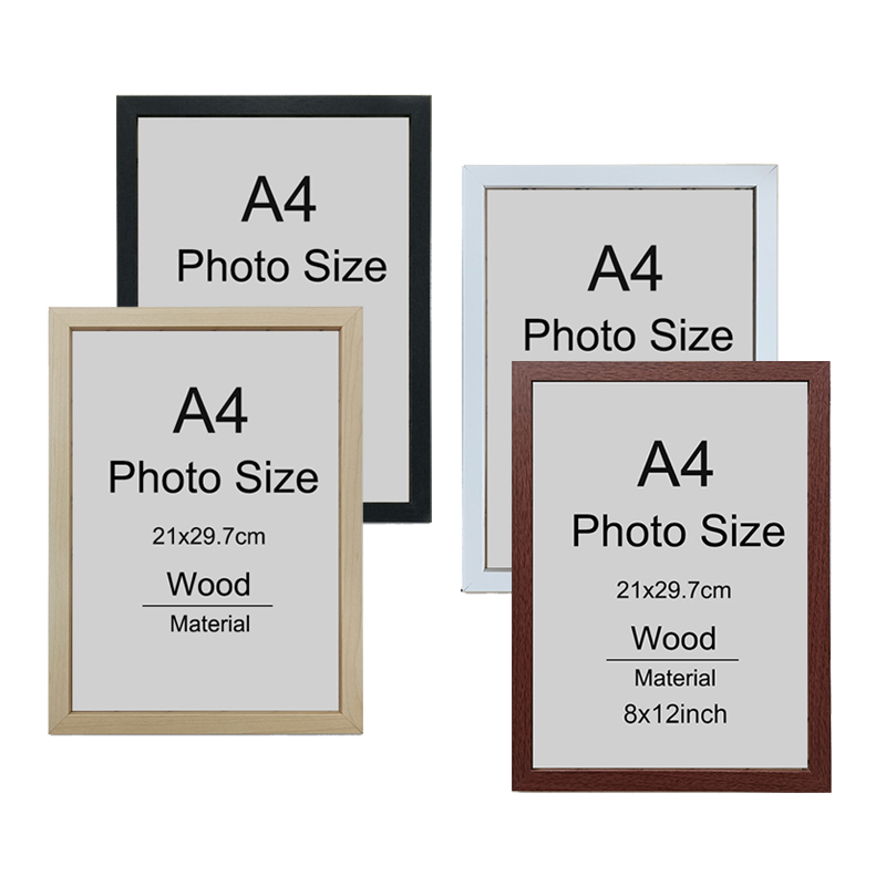 1/2/3 buah bingkai gambar kayu - Engraved Wood Frame ulasan dan harga