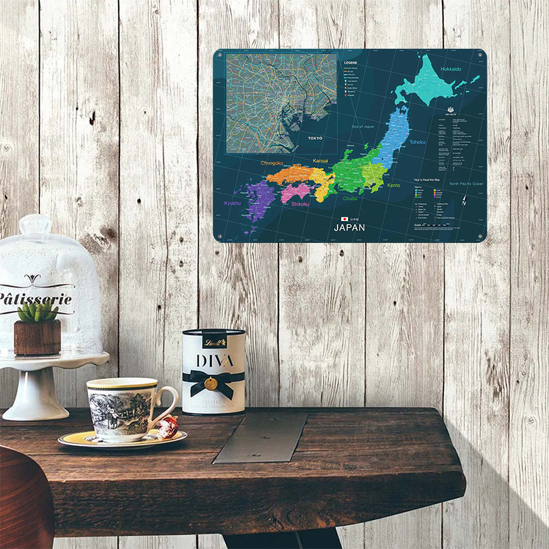 Peta Jepang dan Tokyo Poster S - Custom Map Poster ulasan dan harga