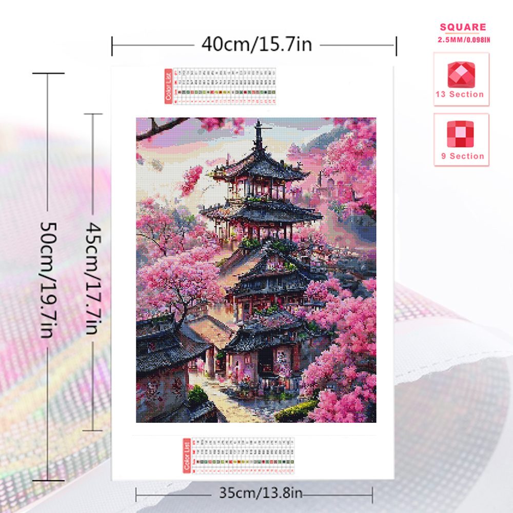 Momoart rumah bordir berlian l - Photo Mosaic Print ulasan dan harga