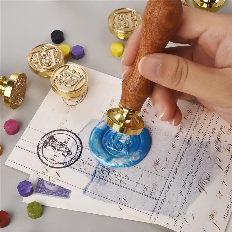 A-Z Vintage disegel lilin cap  - Wax Seal Letter Kit ulasan dan harga
