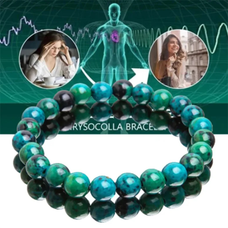 Gelang Chrysocolla Malachite W - Coordinates Bracelet ulasan dan harga