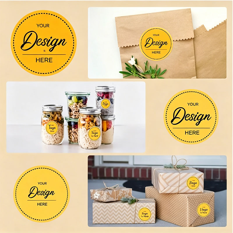 Stiker Bulat dengan Logo Kusto - Personalized Name Box ulasan dan harga