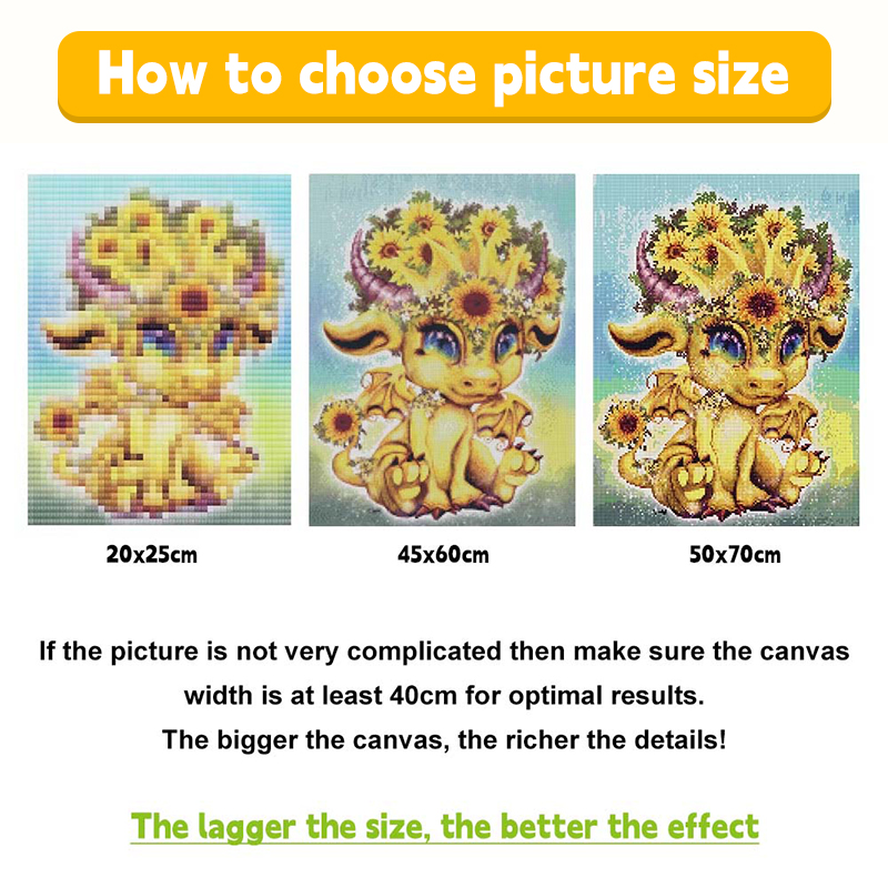 Lukisan Berlian DIY 5D Jepang  - Photo Mosaic Print ulasan dan harga