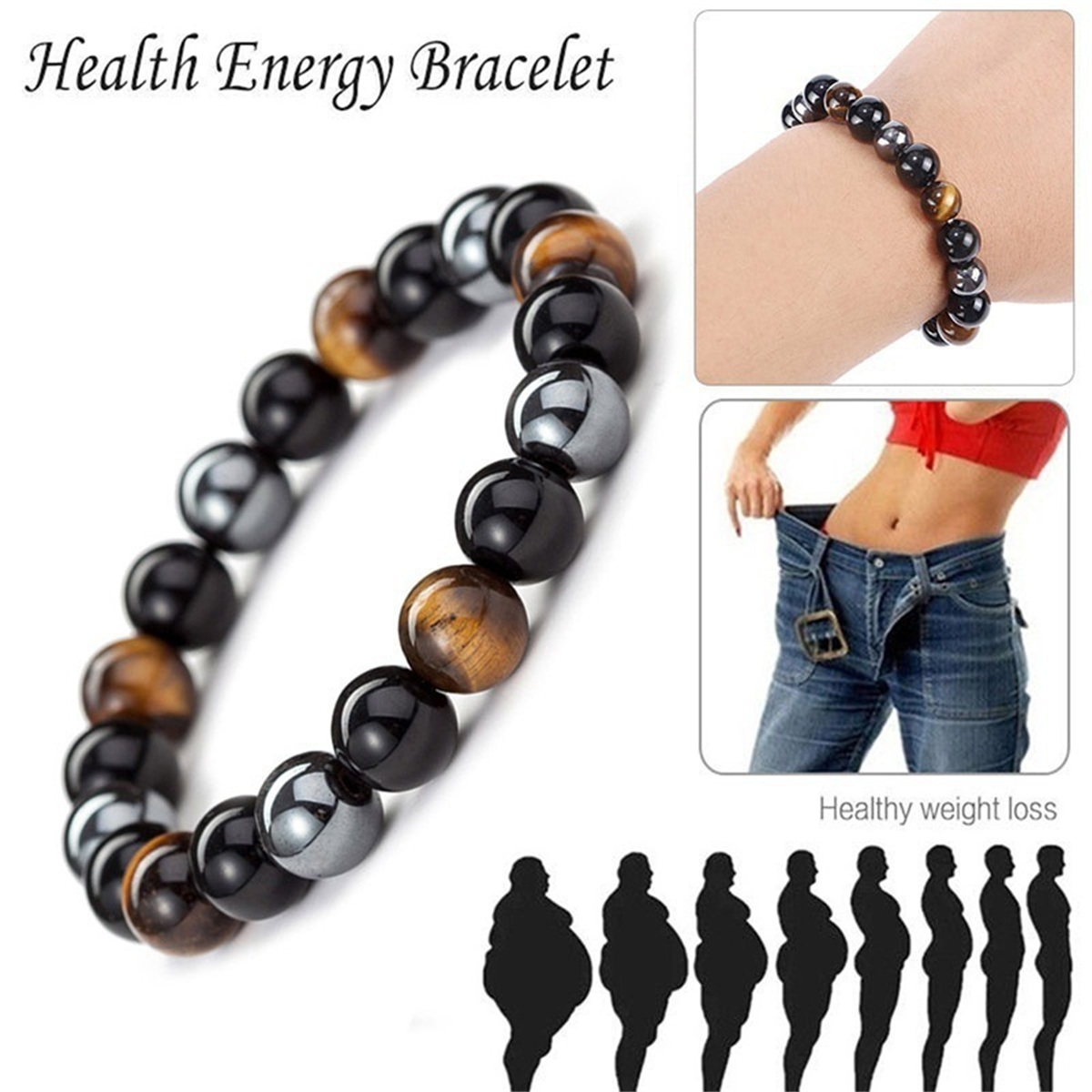Gelang Pria Magnetik Hematit M - Coordinates Bracelet ulasan dan harga